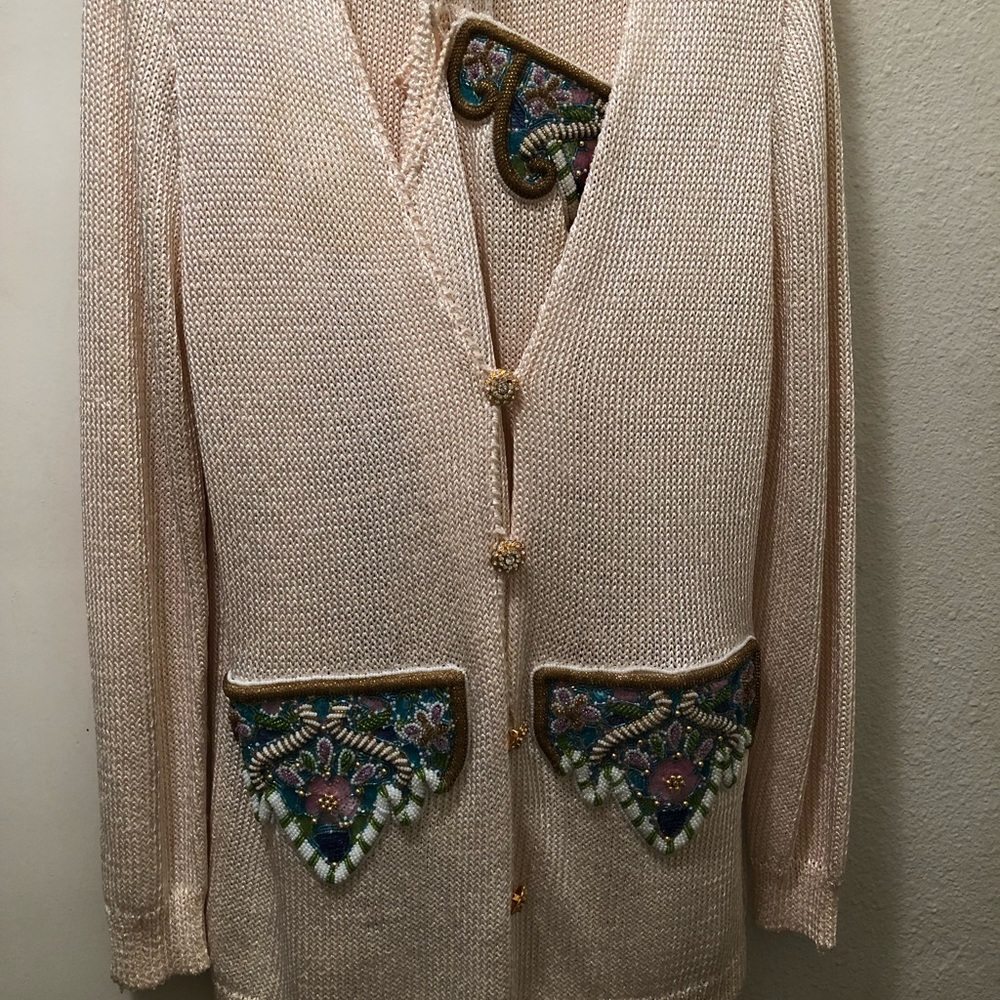 Royal Cardigan And Skirt Set